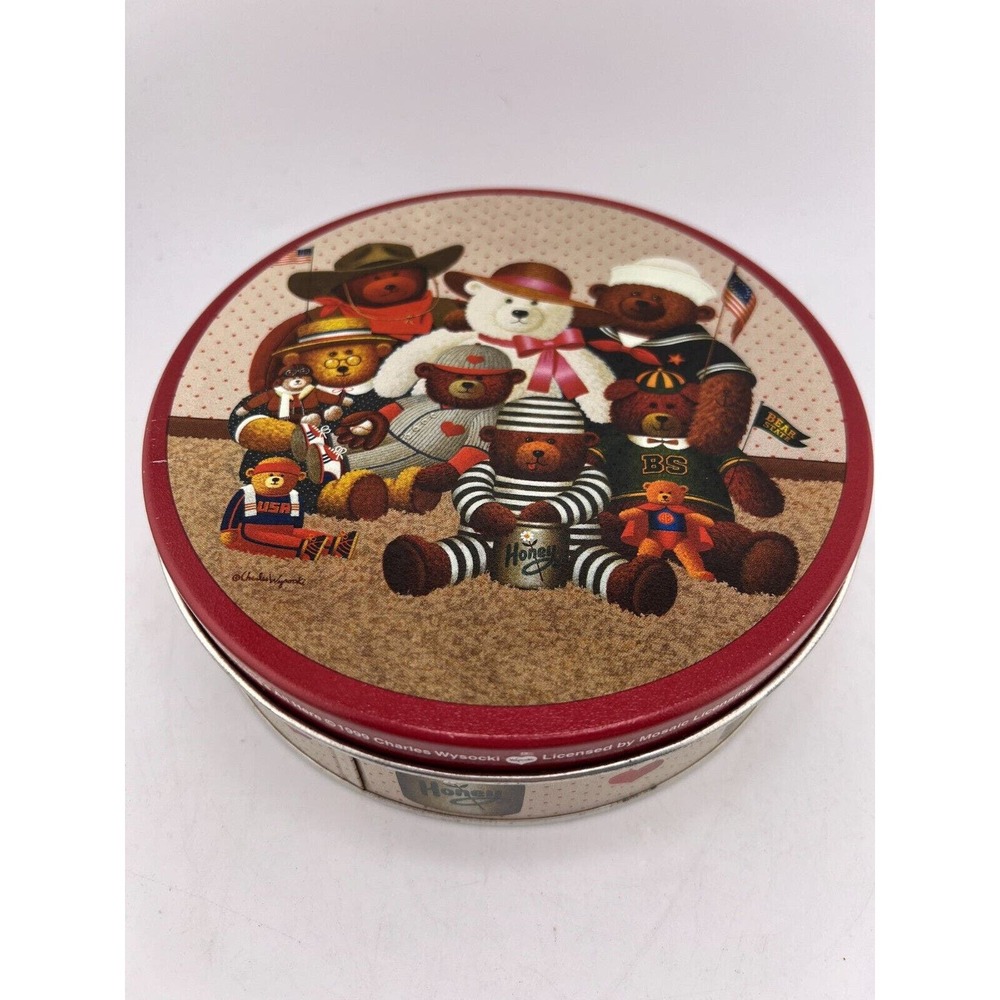 Vintage The Gang's All Here 1999 Charles Wysocki‎ Olive Can Tin